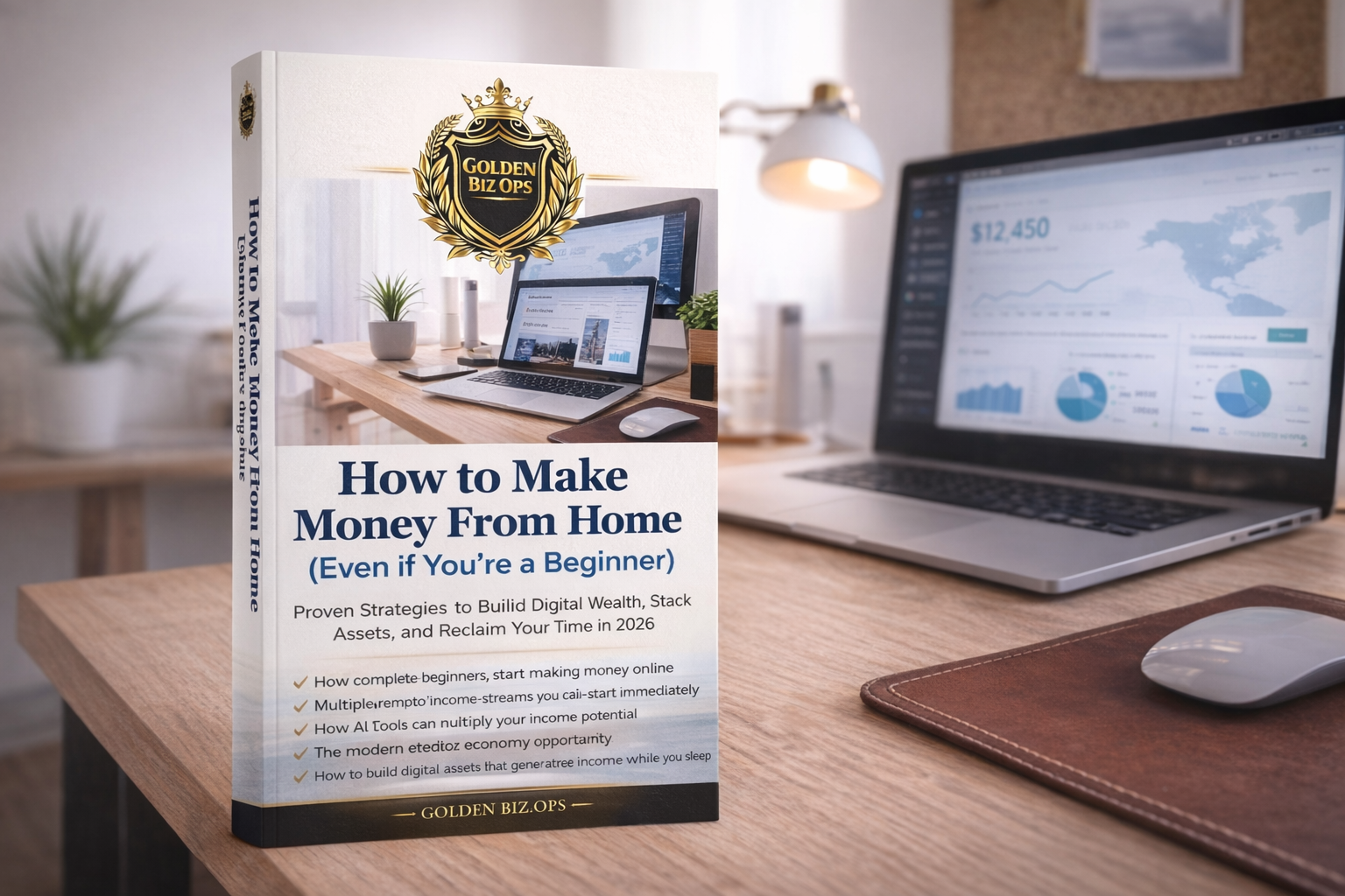 How to Make Money From Home ebook mockup